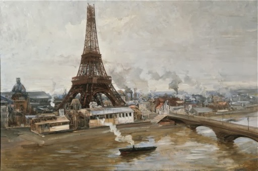 Paul-Louis Delance, "La Tour Eiffel et le Champ de Mars", 1889