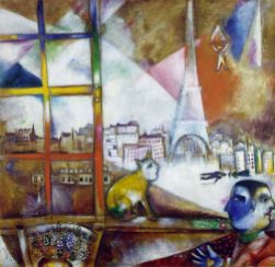 Marc Chagall, « Paris vu par la fenêtre », 1913